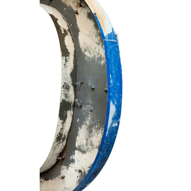 1970s XXL Vintage Industrial Upper Case Letter “O” For Sale - Image 5 of 7