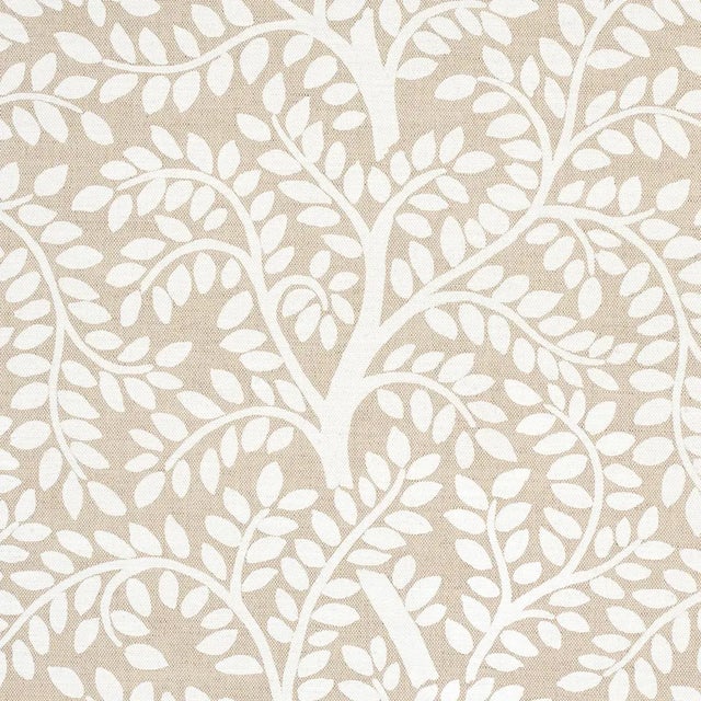 Contemporary Sample - Schumacher Temple Garden II Fabric in Ivory on Unbleached For Sale - Image 3 of 5
