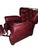 Animal Skin Luxurious Classic Wingback Chesterfield Leather Recliner by Pottery Barn For Sale - Image 7 of 8