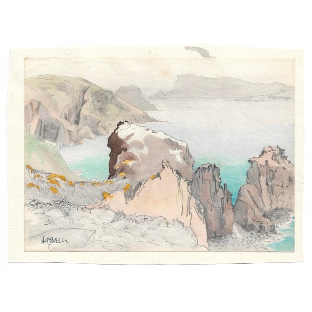 Painting by English artist Ivy Attwell (1895-1985). Attwell traveled extensively all over the world and recorded her...