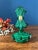 Art Deco Malachite Glass Perfume Bottles Pair For Sale - Image 4 of 18