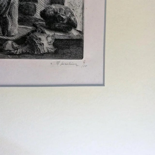 The Woodpecker is an original artwork realized by Leonardo Castellani in 1934. Original etching on paper. Hand-signed by...