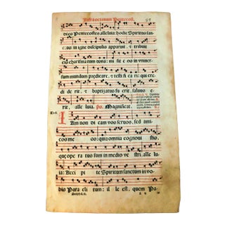 18th Century Illuminated Manuscript For Sale