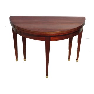 Empire Extendable Half-Moon Console Table, 1950s For Sale