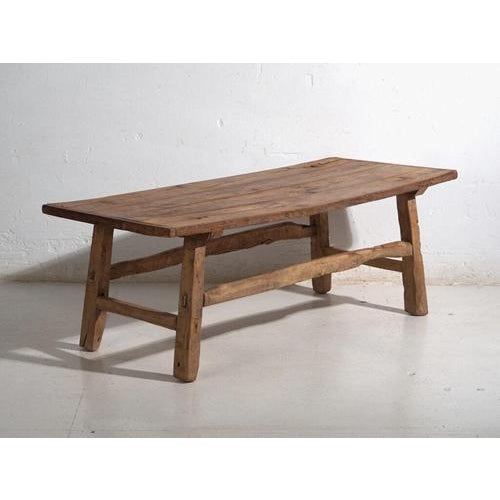 Antique Chinese Qing Dynasty Kang Table in Pine For Sale - Image 11 of 11