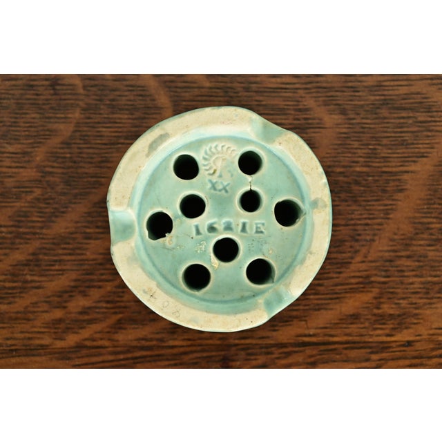 Rookwood Pottery Arts & Crafts Glazed Ceramic Art Pottery Flower Frog, 1920 For Sale In South Bend - Image 6 of 8