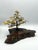 Mid-Century Brutalist Gilt Bronze Bonsai Tree Sculpture on Burl Wood Basee For Sale - Image 12 of 18