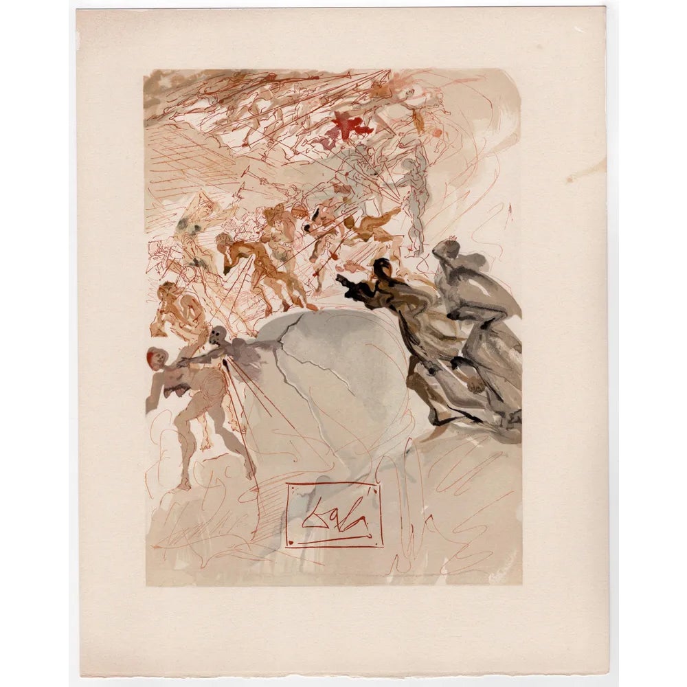 Salvador Dali, The Lustful, 1964, Original Woodcut | Chairish