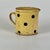 Antique 19th Century French Hand Painted Polkadot Pitcher in Light Mustard Yellow, 5" H For Sale In New York - Image 6 of 9
