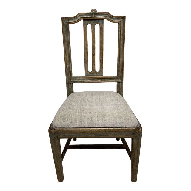 Swedish Gustavian Painted Chair, 1800s For Sale