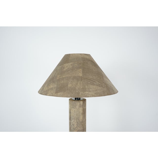 Large Table Lamp in Cork by Ingo Maurer for Design M, 1970s For Sale - Image 9 of 18