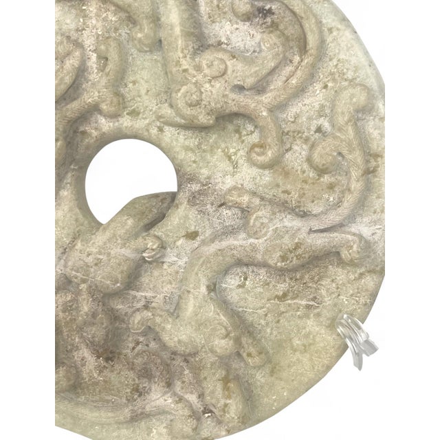 A Chinese Hand Carved Dragon Sculpture For Sale - Image 11 of 14