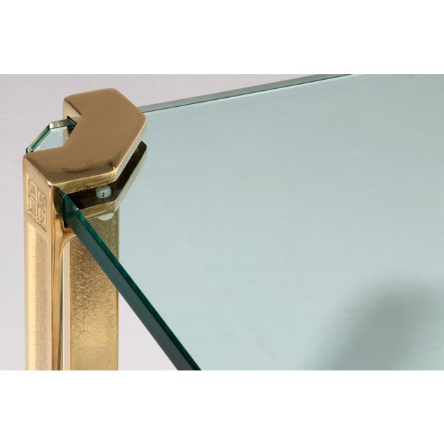 High-Gloss Brass T24 Side Tables by Peter Ghyczy, Set of 2 For Sale - Image 10 of 11