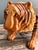 Vintage Handcrafted Wood and Jute Tiger Stool For Sale - Image 14 of 16