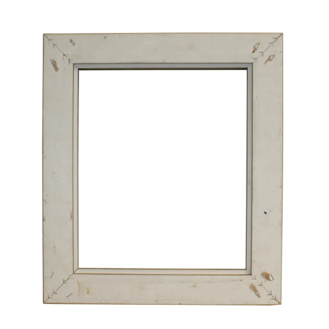 2010s Wood Golden Scroll Motif Rim Rectangular Picture Painting Frame For Sale - Image 5 of 7