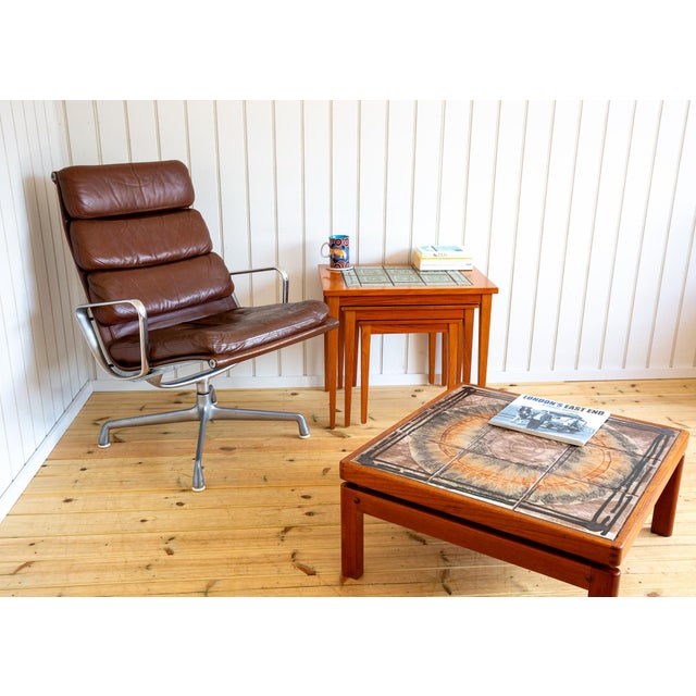 Soft Pad Leather Aluminium EA216 Lounge Chair by Charles and Ray Eames for Herman Miller, 1975 For Sale - Image 15 of 18
