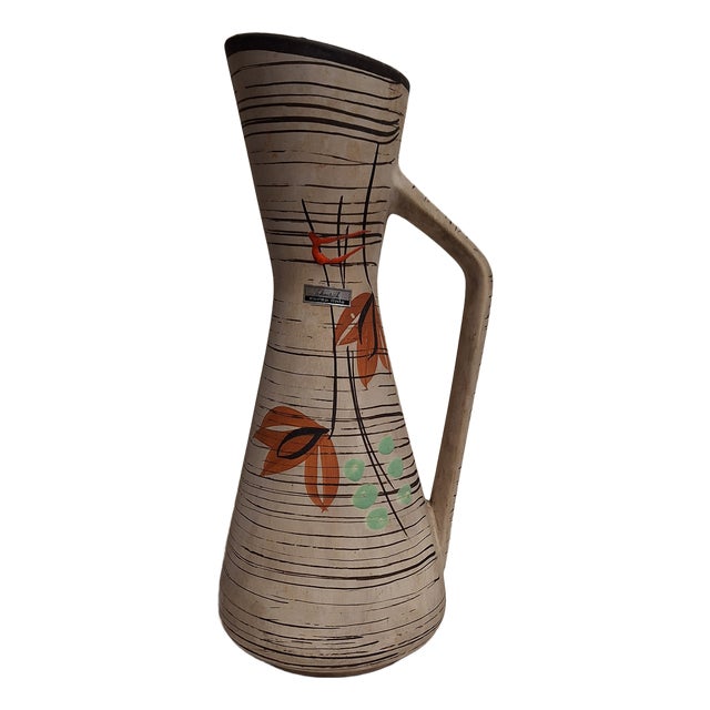 Mid-Century German Ceramic Vase by Scheurich Europ Linie, 1960s For Sale