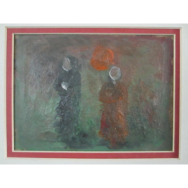 Roky Roka Fine Oil Base Collection Figures Abstract Framed Portrait For Sale - Image 9 of 9