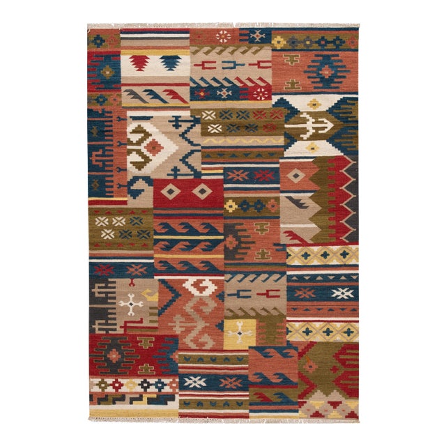 21st Century Contemporary Kilim Rug 6 '7'' X 9' 8''. For Sale