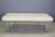 60 Inches Infinity Style Cream Velvet & Lucite Bench - Lucite Bench - Velvet Bench - Cream Bench For Sale - Image 4 of 7