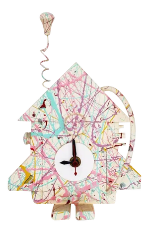 Postmodern Memphis Style Richard Birkett Splatter Clock
