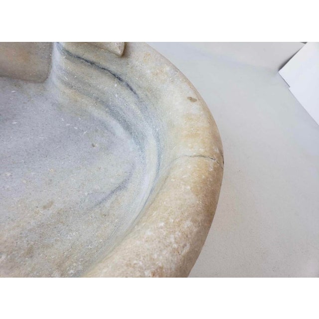 Antique French White Marble Sink For Sale - Image 9 of 17