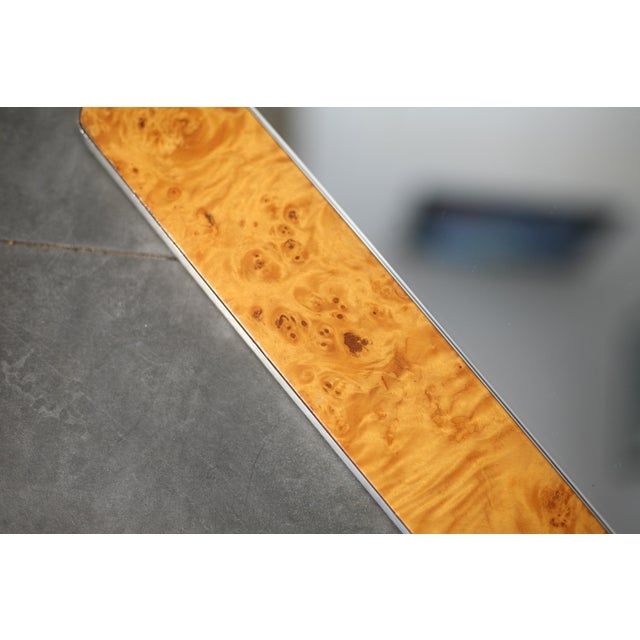 Mirror in Wood Magnifying Glass with Metal Frame, 1970s For Sale - Image 6 of 13