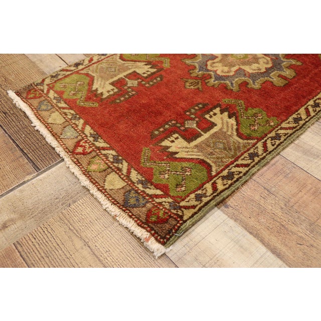 Vintage Turkish Yastik Rug - 01'08 X 03'00 For Sale In Dallas - Image 6 of 8