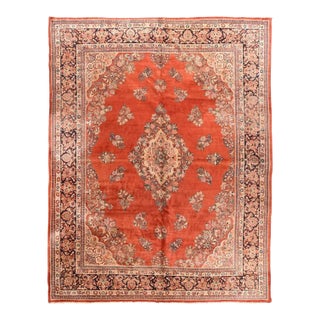 Vintage Sarouk Rug 11'3'' X 14'3'' For Sale