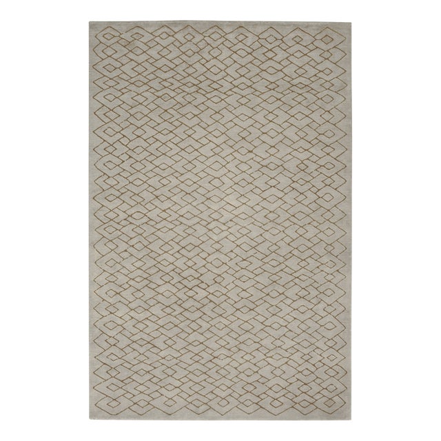 Uele SLT Handknotted Rug in Wool and Silk by Kristiina Lassus For Sale