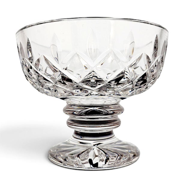 Contemporary Late 20th Century Waterford Crystal Round Compote Cm45m1, Ireland For Sale - Image 3 of 12