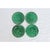 French set of four majolica salad plates attributed to the famous Gien factory, (late 19th century) decorated in verdant...