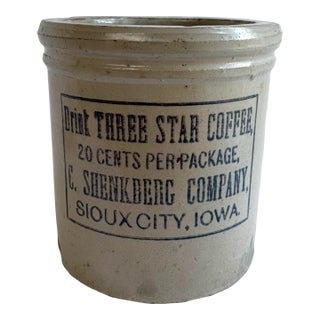1920s Red Wing Stoneware Coffee Crock For Sale