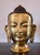 Mid 20th Century Large Nepalese South Asian Modern Gold Gilt Bronze Buddha Head Statue For Sale - Image 5 of 18