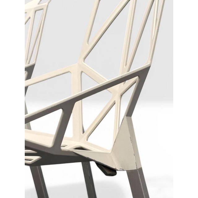 Vintage Off-White Chairs by Konstantin Grcic for Magis, Set of 10 For Sale - Image 11 of 13