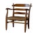 Armchair with Rush Seating, Germany, 1960s For Sale