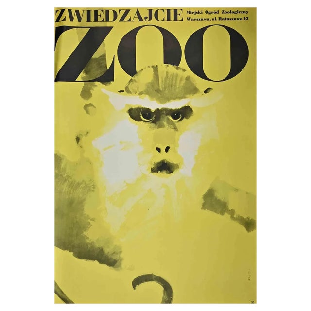 After Waldemar Swierzy, Zoo Poster, 1974, Lithograph For Sale