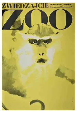 After Waldemar Swierzy, Zoo Poster, 1974, Lithograph
