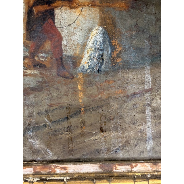 Antique French Military Oil Paintings — Signed Saravoi, 1896, Original Gilt Frames - a Pair For Sale - Image 14 of 17