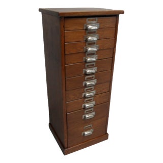 Vintage Oak Shop Display Cabinet with Drawers, 1930s For Sale