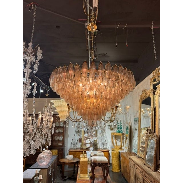 Modern Modern Murano Poliheder Glass Chandelier in Fume’ For Sale - Image 3 of 7