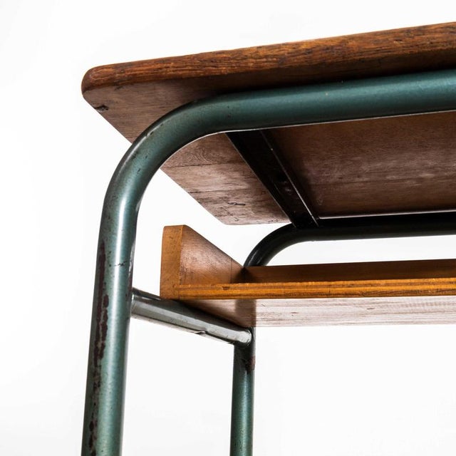 Mid-Century French Single School Desk or Console Table from Mullca, 1960s For Sale - Image 9 of 10