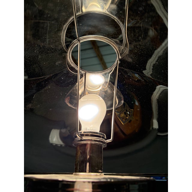 2010s Contemporary CB2 Minimalist Cool Chrome Floor Lamp For Sale - Image 5 of 8