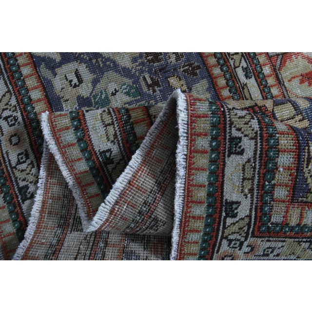 1970s Vintage Persian Handmade Wool Cotton Light Red Area Rug For Sale - Image 10 of 11