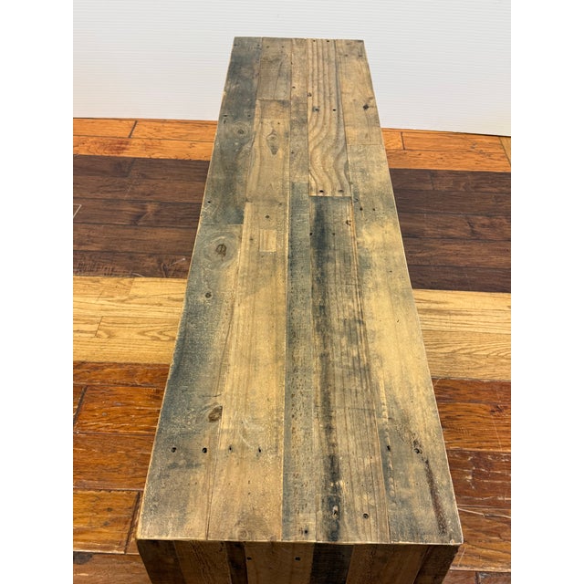 2020s West Elm Emmerson Reclaimed Wood Dining Bench For Sale - Image 5 of 12
