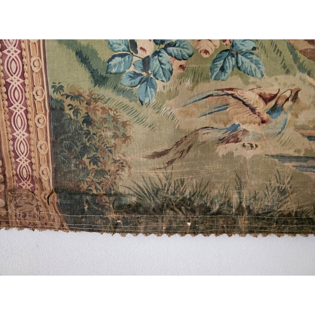 Decorative Window Panel in Fabric, 1890s For Sale - Image 12 of 15