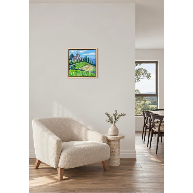 Wood Tuscan Hills - Original Oil Painting Landscape Italy For Sale - Image 7 of 13