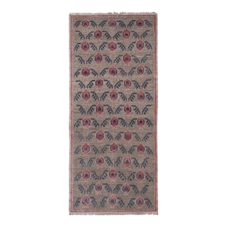 Hand-Knotted Turkish Runner Rug 2'7'' X 6' For Sale