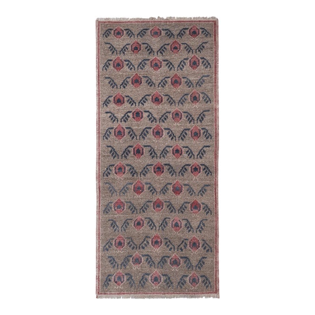 Hand-Knotted Turkish Runner Rug 2'7'' X 6' For Sale