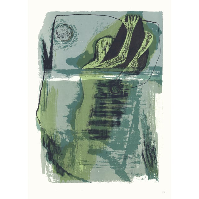 1968 "Moby Dick" Lithograph by Benton Spruance "Epilogue" For Sale